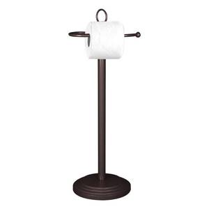 lot 27984 image: nu steel TGORB13H Toilet Tissue Paper Holder-Dispenser and Roll Storage for Bathroom Oil Rubbed Bronze Finish, ORB