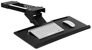 lot 27993 image: Mount - it U der Desk Computer Keyboard and mouse tray,Ergonomic keyboard drawer with Gel wrist pad ,black