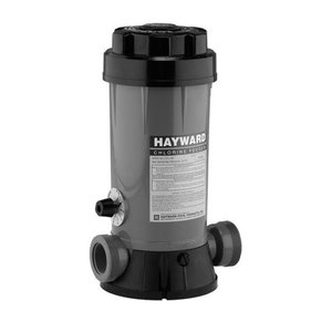 lot 28243 image: Hayward CL200 Automatic Pool Chemical Feeder with Mounting Base