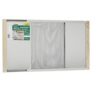 lot 29512 image: Frost King WB Marvin AWS1845 Adjustable Window Screen, 18in High x Fits 25-45in Wide