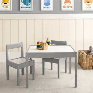 lot 29530 image: Baby Relax Hunter 3 Piece Kiddy Table and Chair Set, Gray