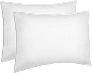 lot 29532 image: AmazonBasics Down Alternative Bed Pillows for Stomach and Back Sleepers, Set of 2, Soft Density, King