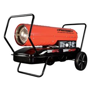 lot 29549 image: Pro-Temp PT-140T-KFA 140,000 BTU KeroseneDiesel Forced Air Torpedo Heater, RedBlack