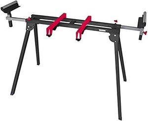 lot 29629 image: Tomax Miter Saw Stand Quick Attach Tool Mounting Lightweight Portable