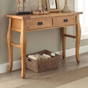 lot 29631 image: Linon Santa Fe Console Table Antique Finish, Brown