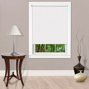 lot 29641 image: Achim Home Furnishings Cords Free Tear Down Light Filtering Window Shade, 55 x 72, White