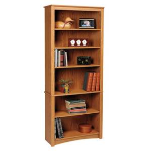 lot 29643 image: Oak 6-shelf Bookcase