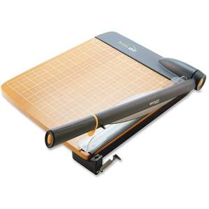 lot 29655 image: Westcott ACM15108 TrimAir Titanium Wood Guillotine Paper Trimmer with Anti-Microbial Protection, 18