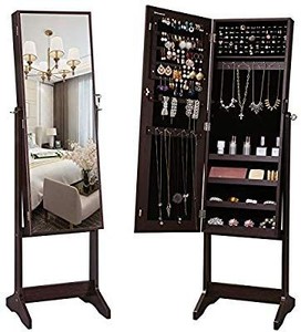lot 29667 image: Songmics Jewelry Cabinet with mirrow
