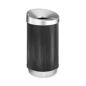 lot 29680 image: Safco Products 9799BL At-Your-Disposal Vertex Trash Can, 38-Gallon, Black