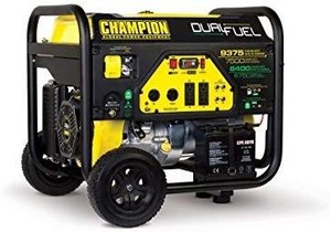 lot 29707 image: Champion 7500-Watt Dual Fuel Portable Generator with Electric Start