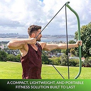 lot 29709 image: Gorilla Bo2 Portable Home Gym Resistance Banks and Bar System