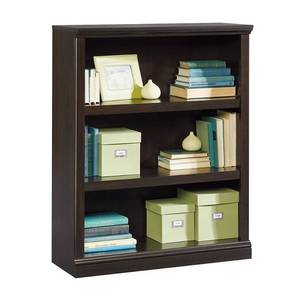 lot 29710 image: Sauder 3-Shelf Bookcase, Jamocha Wood Finish