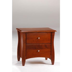 lot 29715 image: Night & Day Furniture Clove Night Stand, 2 Drawer, Cherry