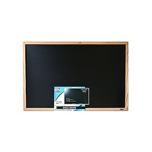 lot 29730 image: Board Dudes 23 x 35 Chalk Board with Oak Style Frame (9184BDUA-6)