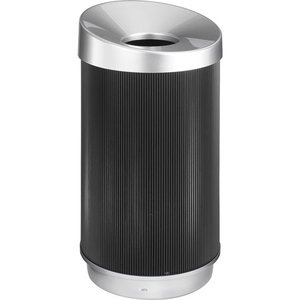 lot 29735 image: Safco Products 9799BL At-Your-Disposal Vertex Trash Can, 38-Gallon, Black
