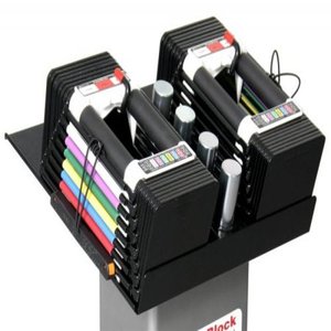 lot 29769 image: PowerBlock Personal Trainer Set, 5 to 50 Pounds per Dumbbell