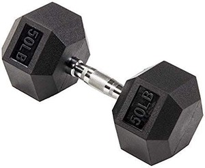 lot 29771 image: Balance From Rubber Encased Hex Dumbbell single
