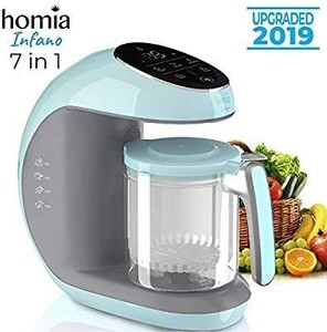 lot 29784 image: Baby Food Maker Chopper Grinder - Mills and Steamer 7 in 1 Processor - Steam, Blend, Chop, Disinfect, Clean, 20 Oz Tritan Stirring Cup, Touch Control Panel, Auto Shut-Off, 110V Only