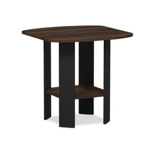 lot 29793 image: FURINNO Simple Design EndSideTable, 1-Pack, Columbia WalnutBlack