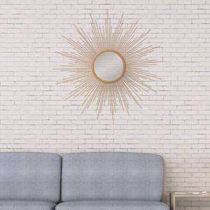 lot 29797 image: 30 Sunburst Wall Accent Mirror Gold - Patton Wall Decor