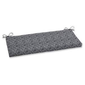 lot 29799 image: Pillow Perfect Outdoor  Indoor Herringbone Night Bench Cushion