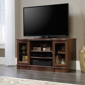 lot 29825 image: Sauder Select TV Stand for TVs up to 50, Euro Oak Finish
