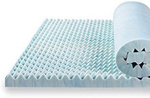 lot 29829 image: Zinus 3 Inch Swirl Gel Memory Foam Air Flow Topper, Queen