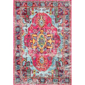 lot 29889 image: nuLOOM Corbett Vintage Boho Area Rug, 8 10 x 12, Multi