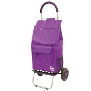 lot 29906 image: dbest products Trolley Dolly, Purple Shopping Grocery Foldable Cart