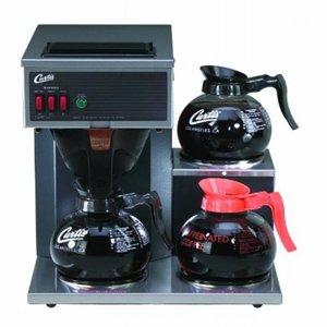 lot 29911 image: Wilbur Curtis Commercial Pourover Coffee Brewer 64 Oz Coffee Brewer, 3 Station, 2 Lower, 1 Upper Warmer - Coffee Maker with Fast-Brewing System - CAFE3DB10A000 (Each)