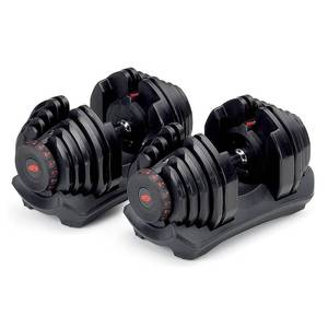 lot 29917 image: PAIR OF Bowflex SelectTech 1090 Adjustable Dumbbell 2 boxes you get a pair RETAIL $599.00
