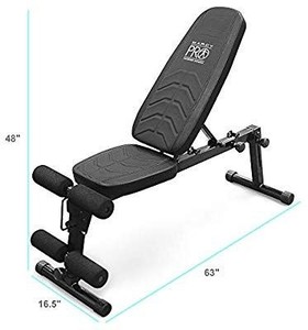 lot 28295 image: Marcy Pro Adjustable Home Gym Utility Exercise Weight Training Workout Bench