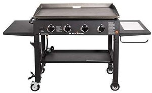 lot 28305 image: Flat Top Grill Station Blackstone 36 Inch Propane Heat Professional Surface