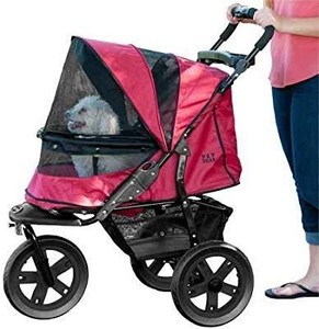 lot 28328 image: Pet Gear AT3 No-Zip Pet Stroller, Summit Grey