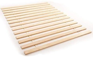 lot 28342 image: Classic Brands 128013-5060 Attached Solid Wood Bed Support Slats, 76 W-King, Neutral