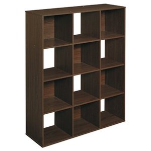lot 28345 image: ClosetMaid Cubeicals 12-Cube Organizer - Espresso (Brown)