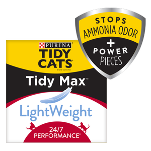 lot 28354 image: Purina Tidy Cats LightWeight Clumping Cat Litter, Tidy Max 247 Performance Multi Cat Litter - 17 lb. Box