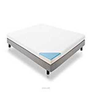lot 28356 image: LUCID 5 Inch Gel Memory Foam Mattres Mattress, Twin, White
