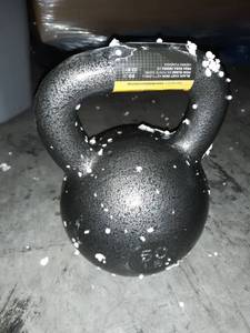 lot 28361 image: CAP Barbell Cast Iron Kettlebell, Black, 50 lb.