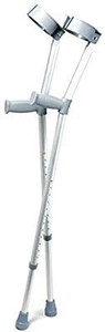 lot 28366 image: Days Forearm Crutches, Adult Size, Turning Arm Cuffs and Crutches Support Legs After Injury or Surgery, Adjustable Height and Handle Crutches for Elderly, Handicapped, and Disabled Users
