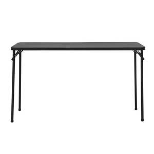lot 28371 image: 20 X 48 Resin Top Folding Table - Black - Cosco