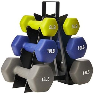 lot 28378 image: 60lb Dumbell Set w Stand