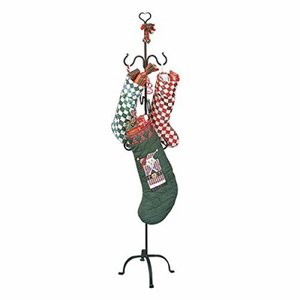 lot 28404 image: Christmas Stocking Holder Wrought Iron Handmade RSF Finish Rust And Stain Resistant Easy Assembly