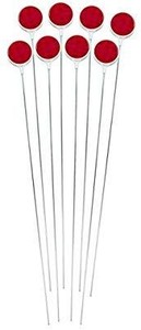 lot 28418 image: Blazer 376RDM-8 Red 36-Inch Metal Post Reflective Driveway Marker - Pack of 8 - Set Of 3