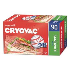 lot 28421 image: Cryovac Sandwich Bags, 1.15 mil, 6.5 x 5.88, Clear, 1080Carton