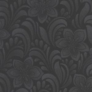 lot 28435 image: Graham & Brown 32-486 Jacquard Floral Wallpaper, Charcoal