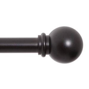 lot 28441 image: 58 Chelsea Standard Decorative Window Curtain Rod Black - Kenney, Size 48-86