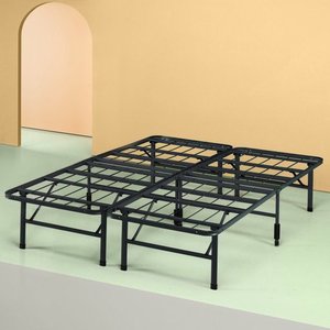 lot 28453 image: Zinus Shawn 14 Inch SmartBase Mattress Foundation  Platform Bed Frame  Box Spring Replacement  Quiet Noise-Free  Maximum Under-bed Storage, Queen