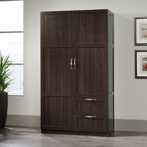 lot 28455 image: Sauder Storage Cabinet, Cinnamon Cherry finish